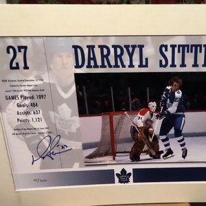 Darryl Sittler Autographed Numbered Print